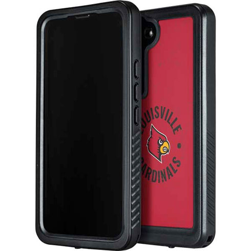 University of Louisville Cardinals Faded Galaxy S24 Plus Waterproof Case